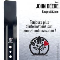 Lame pour John Deere GC00344. Coupe 53,3 cm