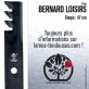 Lame tondeuse. Coupe 47 cm. Bernard Loisirs