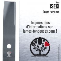 Lame Pour Iseki 8595306-004-00. Coupe 42,8 cm