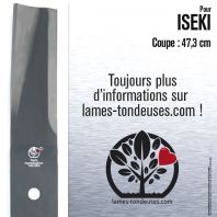 Lame Pour Iseki  8657.306.001.00. Coupe 47,3 cm