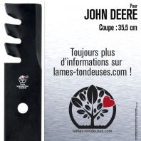 Lame pour John Deere AM30698. Coupe 35,5 cm