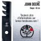 Lame tondeuse. Coupe 42 cm. John Deere