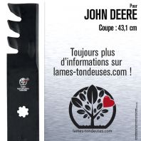Lame pour John Deere GX21784. Coupe 43,1 cm