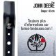 Lame tondeuse. Coupe 43 cm. John Deere