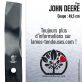 Lame tondeuse.Coupe 49,5 cm. John Deere.