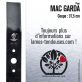 Lame tondeuse. Coupe 37,5 cm. Mac Garda