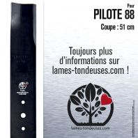 Lame tondeuse. Coupe 51 cm.  Pilote 88