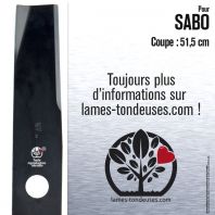 Lame tondeuse. Coupe 51,5 cm. Sabo