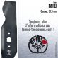 Lame tondeuse. Coupe 37,6 cm. MTD