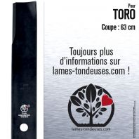 Lame tondeuse. Coupe 63 cm. Toro
