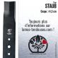 Lame tondeuse. Coupe 41,5 cm. Staub