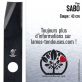 Lame tondeuse. Coupe 43 cm. Sabo