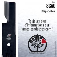 Lame tondeuse. Coupe 46 cm. Scag