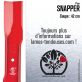 Lame tondeuse. Coupe 42 cm. Snapper