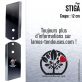 Lame tondeuse. 12 cm. Stiga. 2 pièces