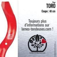 Lame tondeuse. Coupe 48 cm. Toro