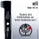 Lame tondeuse. Coupe 46,7 cm. MTD