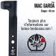 Lame tondeuse. Coupe 48 cm. Mac garda 