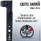 Lame tondeuse. Coupe 48 cm. Castel Garden