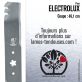 Lame tondeuse. Coupe 46,1 cm.Electrolux