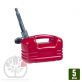 Bidon plastique. 5 L. Essence, huile, liquide alimentaire.
