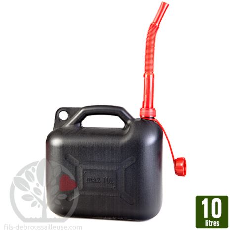 Bidon plastique. 10 L. Avec bec verseur.