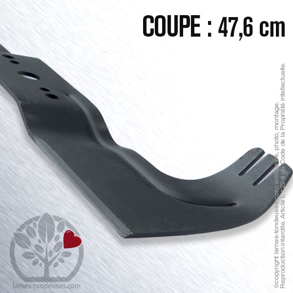 Lame De Rechange 48 Cm Pour Tondeuse Viking MB 650 KS – Compatible Séries MB 505, MB 650, MB 655 – Références 13271309 Et 6360-702-0100