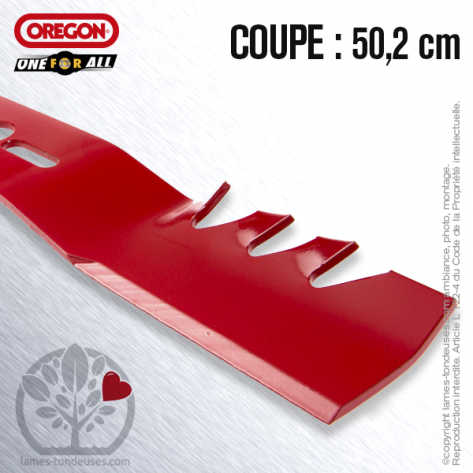 Lame tondeuse. Coupe 50,2 cm. Universelle Orégon. Galbée Gator Mulcher™ Lame tondeuse. Coupe 50,2 cm. Universelle Orégon. Galbée Gator Mulcher™