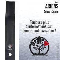 Lame pour Ariens 27287, 2728759. Coupe 76 cm