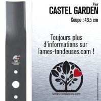 Lame pour Castel Garden 81004365/2. Coupe 43,5 cm