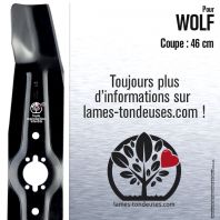 Lame tondeuse. Coupe 46 cm. Wolf