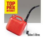 Bidon plastique. 5 L. Avec bec verseur.